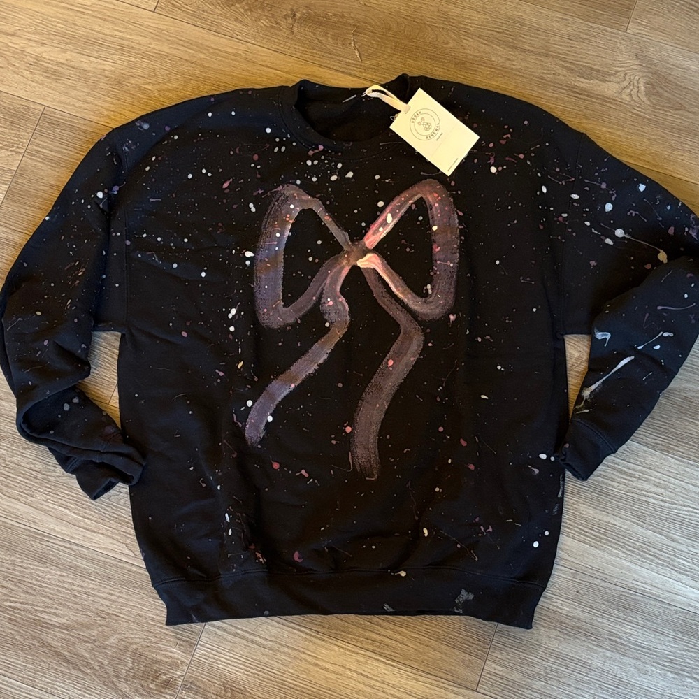 Urban Outfitters Black Sweatshirt with Bow